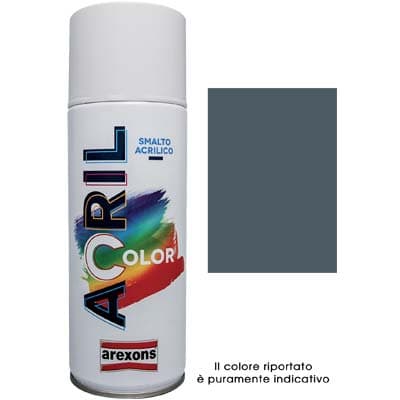 Smalto Spray Acril Color Arexons Grigio Grafite Ral 7024 400 ml 6 Pezzi - 2