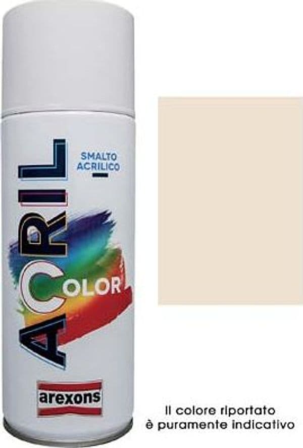 Smalto Spray Acril Color Arexons Avorio Ral 1015 400 ml 6 Pezzi - 2