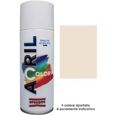 Smalto Spray Acril Color Arexons Avorio Ral 1015 400 ml 6 Pezzi - 2