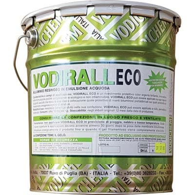 Alluminio Resinoso Vodirall Eco Vodichem Base Acqua Argento Lt 10 - 2
