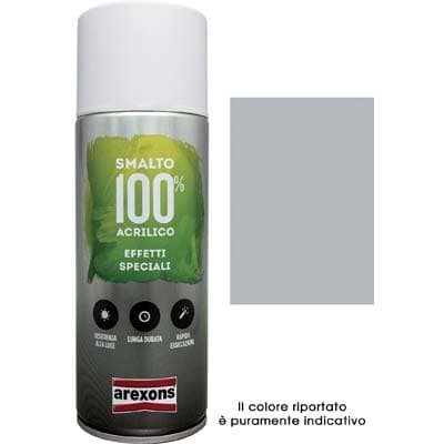 Smalto Spray 100% Acrilico Metallizzante Arexons Argento 400 ml 6 Pezzi - 2