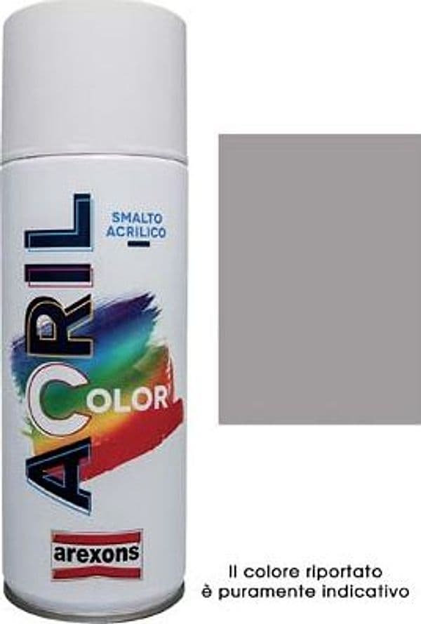 Smalto Spray Acril Color Arexons Alluminio Ral 9006 400 ml 6 Pezzi
