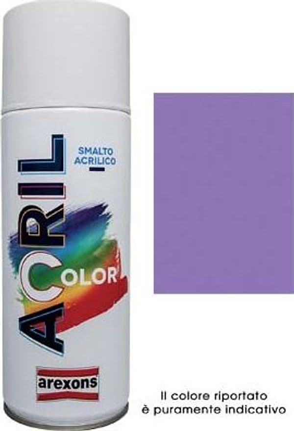 Smalto Spray Acril Color Arexons Lilla Blu Ral 4005 400 ml 6 Pezzi