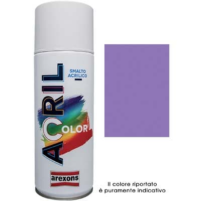 Smalto Spray Acril Color Arexons Lilla Blu Ral 4005 400 ml 6 Pezzi - 2