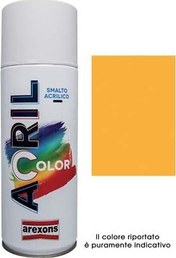 Smalto Spray Acril Color Arexons Giallo Segnale Ral 1003 400 ml 6 Pezzi