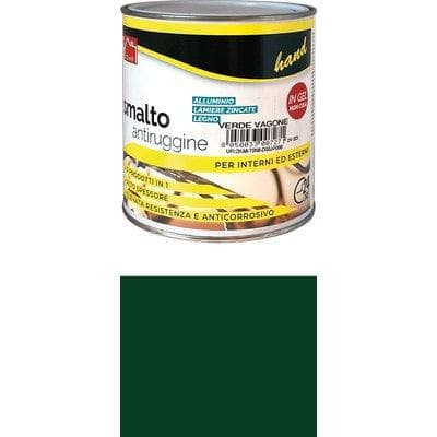 Smalto Antiruggine Hand Verde Bottiglia 750 ml 6 Pezzi - 2