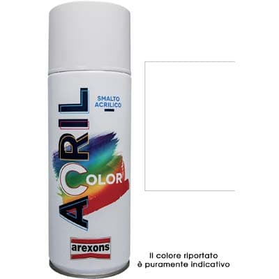 Smalto Spray Acril Color Arexons Bianco Opaco 400 ml 6 Pezzi - 2