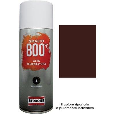 Smalto Spray 100% Acrilico Alte Temperat Arexons Marrone 400 ml 6 Pezzi - 2