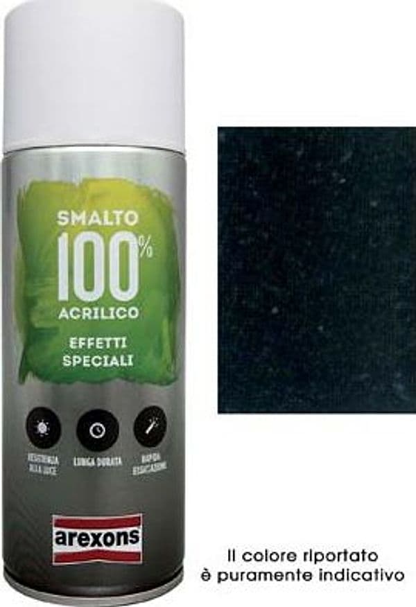Smalto Spray 100% Acrilico Diamantato Arexons Nero 400 ml 6 Pezzi