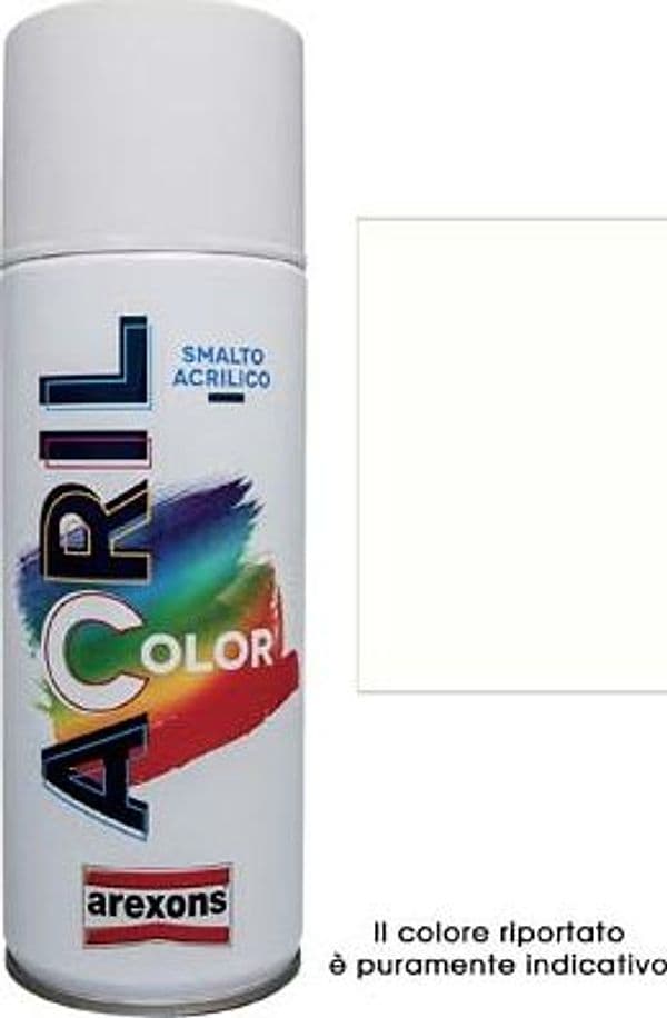 Smalto Spray Acril Color Arexons Bianco Perla Ral 1013 400 ml 6 Pezzi