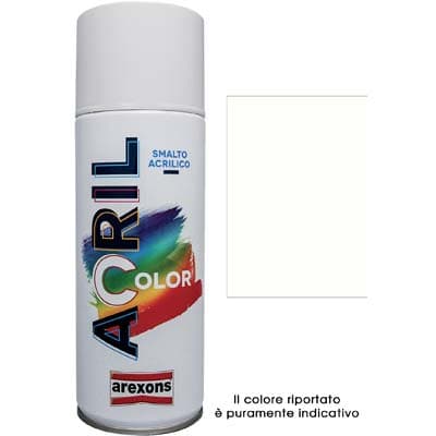 Smalto Spray Acril Color Arexons Bianco Perla Ral 1013 400 ml 6 Pezzi - 2