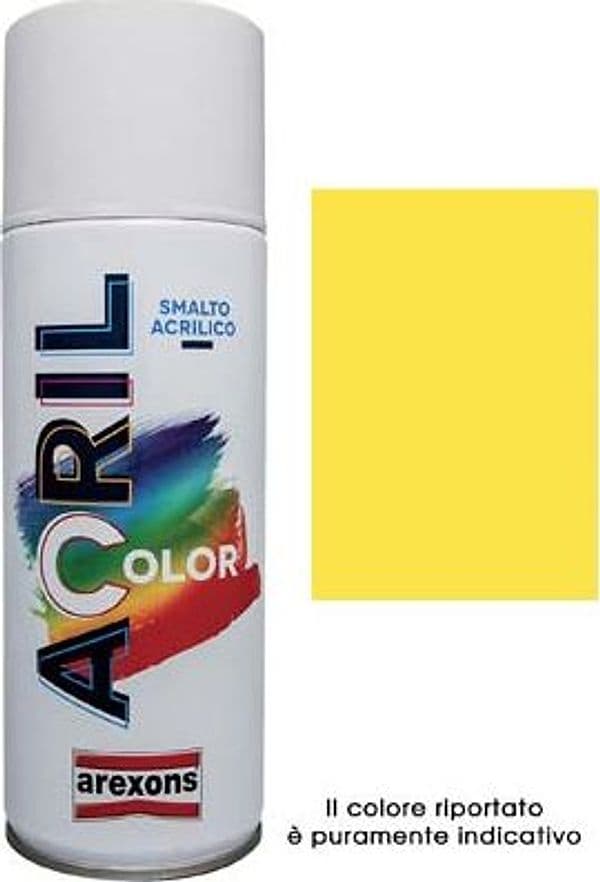 Smalto Spray Acril Color Arexons Giallo Cadmio Ral 1021 400 ml 6 Pezzi