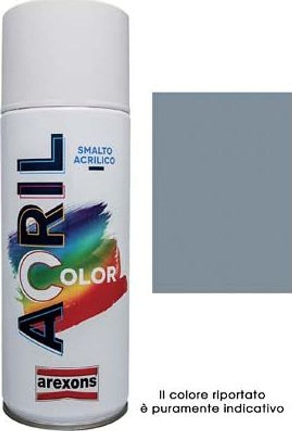 Smalto Spray Acril Color Arexons Grigio Argento Ral 7001 400 ml 6 Pezzi