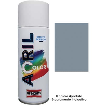 Smalto Spray Acril Color Arexons Grigio Argento Ral 7001 400 ml 6 Pezzi - 2