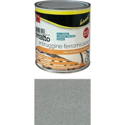 Smalto Antiruggine Ferromicaceo Hand Grigio Chiaro 750 ml 6 Pezzi - 2