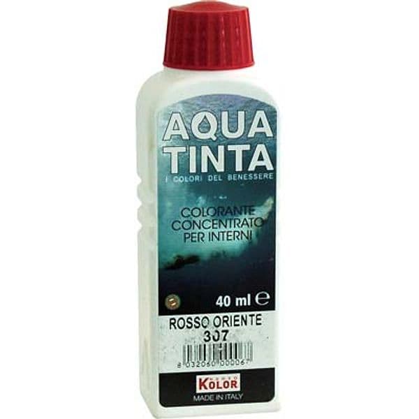 Colorante Acqua Aquatinta 307 Rosso Oriente 40 ml 10 Pezzi – Nuovo Kolor