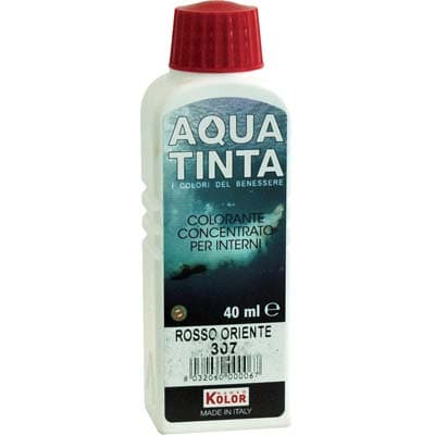 Colorante Acqua Aquatinta 307 Rosso Oriente 40 ml 10 Pezzi - 2