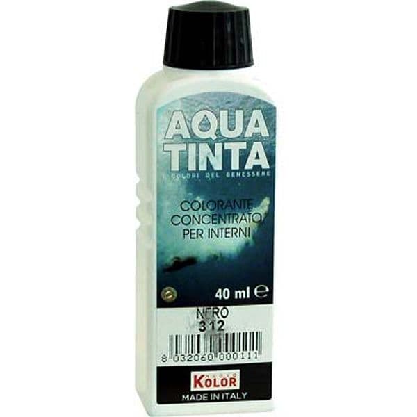 Colorante Acqua Aquatinta 312 Nero 40 ml 10 Pezzi - 2