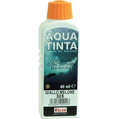 Colorante Acqua Aquatinta 305 Giallo Melone 40 ml 10 Pezzi - 2