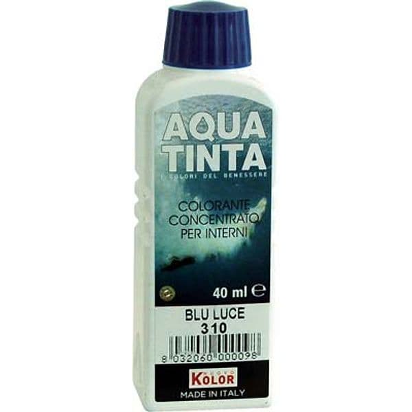 Colorante Acqua Aquatinta 310 Blu Luce 40 ml 10 Pezzi - 2