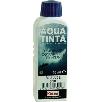 Colorante Acqua Aquatinta 310 Blu Luce 40 ml 10 Pezzi - 2