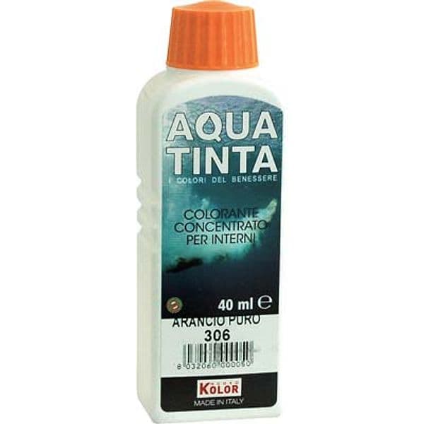 Colorante Acqua Aquatinta 306 Arancio 40 ml 10 Pezzi - 2
