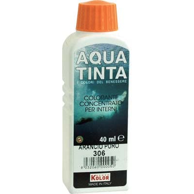 Colorante Acqua Aquatinta 306 Arancio 40 ml 10 Pezzi - 2