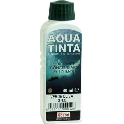 Colorante Acqua Aquatinta 313 Verde Oliva 40 ml 10 Pezzi - 2