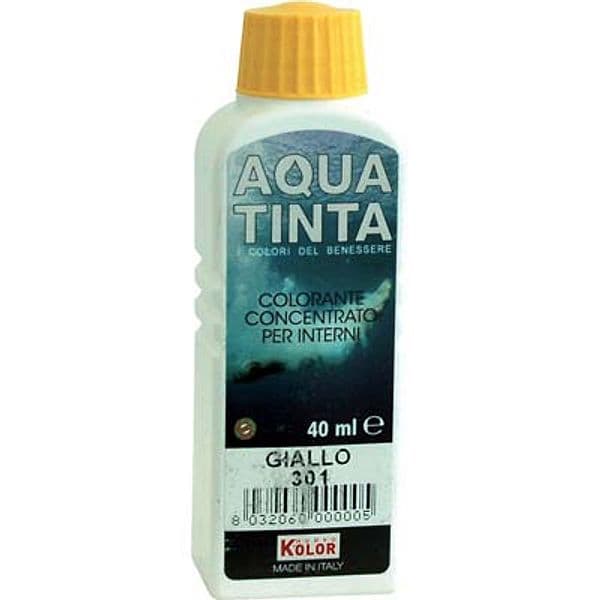 Colorante Acqua Aquatinta 301 Giallo 40 ml 10 Pezzi - 2