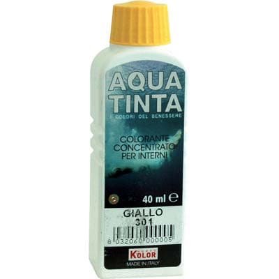 Colorante Acqua Aquatinta 301 Giallo 40 ml 10 Pezzi - 2