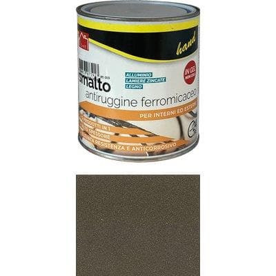 Smalto Antiruggine Ferromicaceo Hand Marrone 750 ml 6 Pezzi - 2