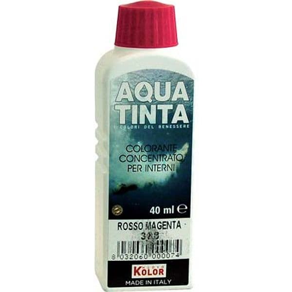 Colorante Acqua Aquatinta 308 Rosso Magenta 40 ml 10 Pezzi - 2