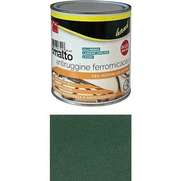 Smalto Antiruggine Ferromicaceo Hand Verde 750 ml 6 Pezzi