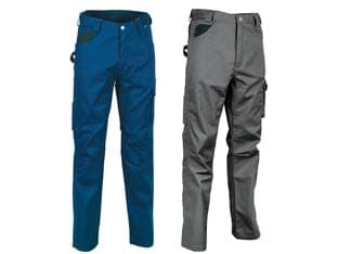 Pantalone Drill in Cotone e Poliestere Right Fit TG.52 Navy Nero Cofra - 2