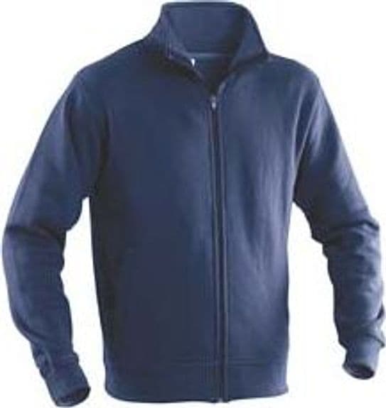 Felpa con Zip Cotone e Poliestere TG.3XL Navy - 2