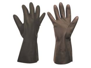 Guanti da Lavoro Industriali Antiacido in Neoprene Tg.l MIS.8 8 ½ 10 Paio - 2