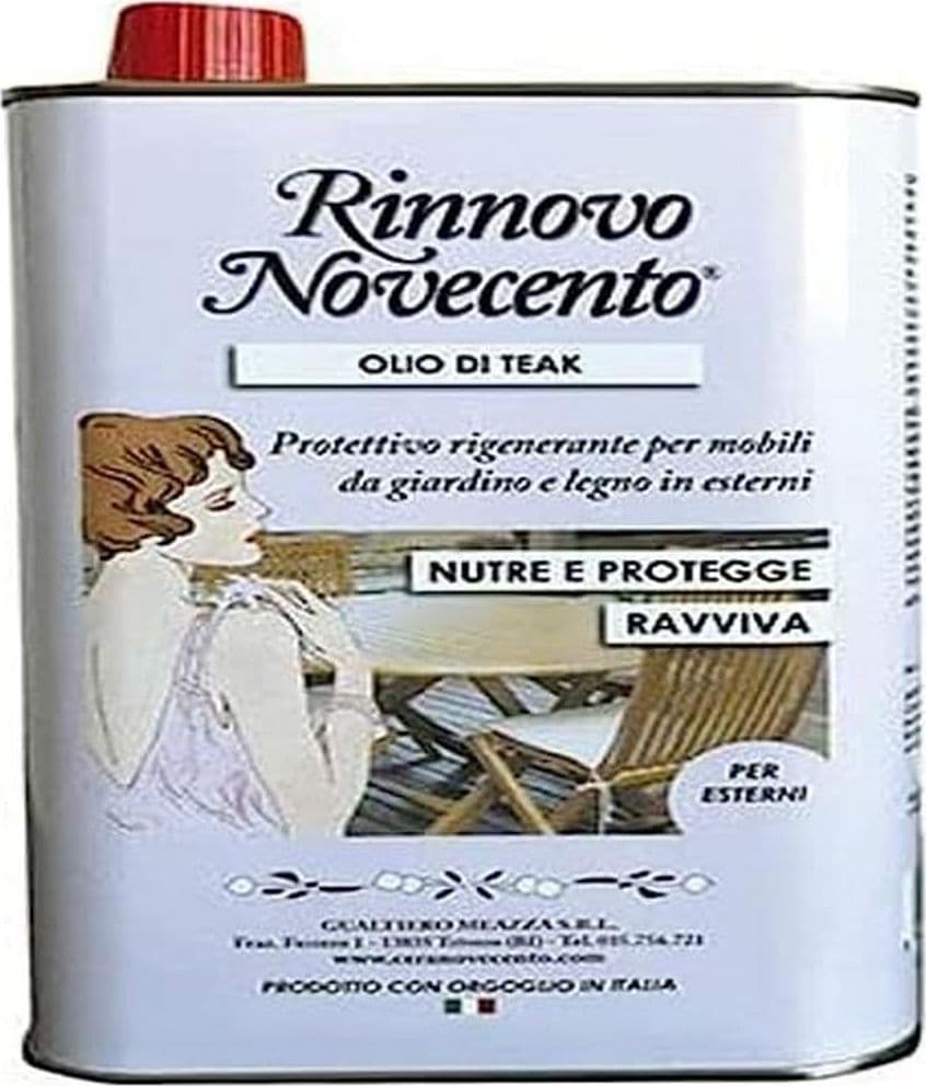 Olio Teak Novecento Trasparente 500 ml 3 Pezzi