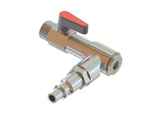 Rubinetto Girevole a Leva AIRIR1 per Asta Bacchiatore Attacco ¼'', 0,12 kg - 2
