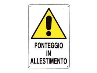 Cartello Ponteggio in Allestimento 50 CMX70H 10 Pezzi - 2