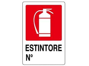 Cartello Estintore N° 20 CMX30H 10 Pezzi - 2