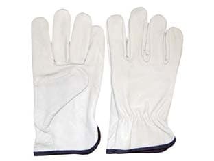 Guanti da Lavoro in Pelle Bovina Bianco TG.8 12 Paio Excel - 2
