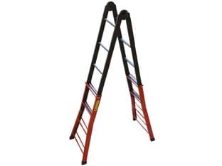 Scala Telescopica Phenomena in Acciaio Acal 100 4+4 G. Altezza Max 390 Cmh - 2