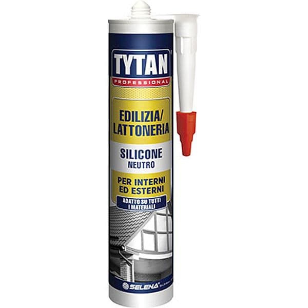 Silicone Neutro Tytan Trasparente 300 ml 24 Pezzi - 2