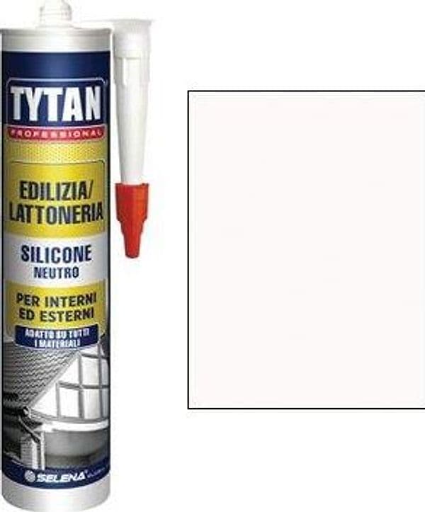 Silicone Neutro Tytan Bianco Ral 9010 300 ml 2 Pezzi - 2