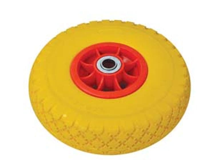 Ruota per Carrello Pu Piena 260 mm Cerchio Plastica Ø 260 mm MMX85 Foro 20 - 2