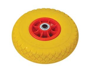 Ruota per Carrello Pu Piena 260 mm Cerchio Plastica Ø 260 mm MMX85 Foro 20 - 2