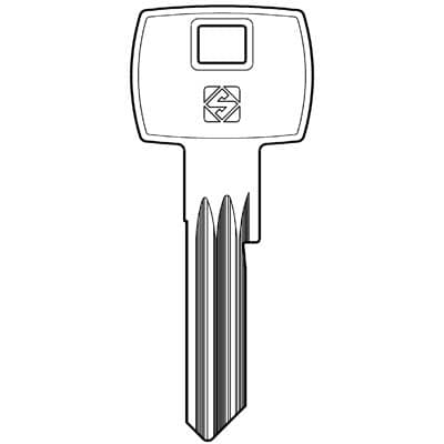 Chiave Piatta Corbin CB90R Silca Acciaio Nichelato 10 Pezzi - 2