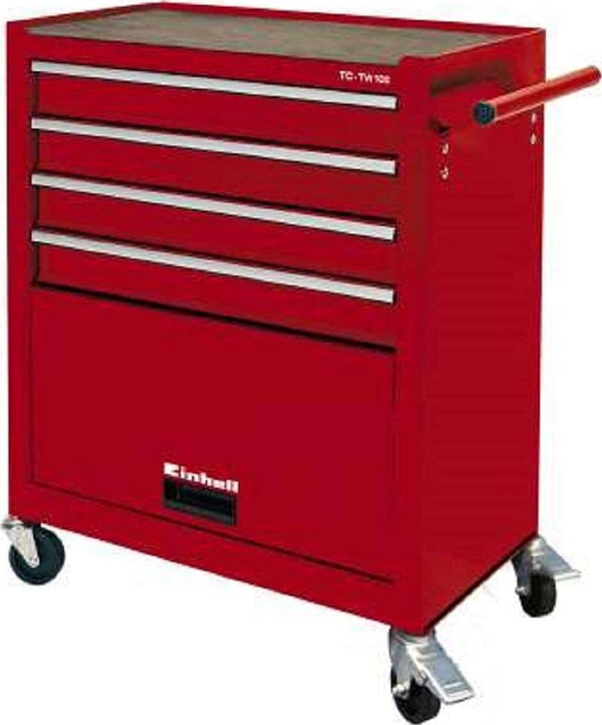 Carrello per Officina 4 Cassetti + 1 Portaoggetti Einhell