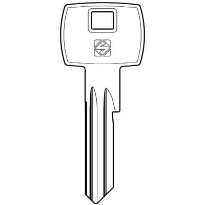 Chiave Piatta Corbin CB86 Silca Ottone Nichelato 10 Pezzi - 2