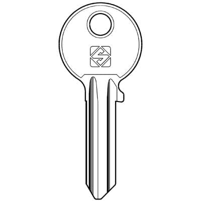 Chiave Piatta Corni CC2 Silca Ottone Nichelato 10 Pezzi - 2